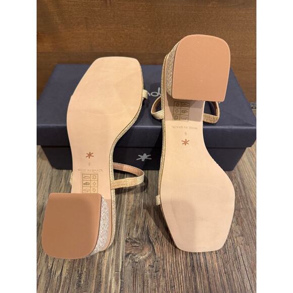 Splendid Kharis Sandal Natural low stacked wrapped heal, Size 9 - Picture 3 of 3